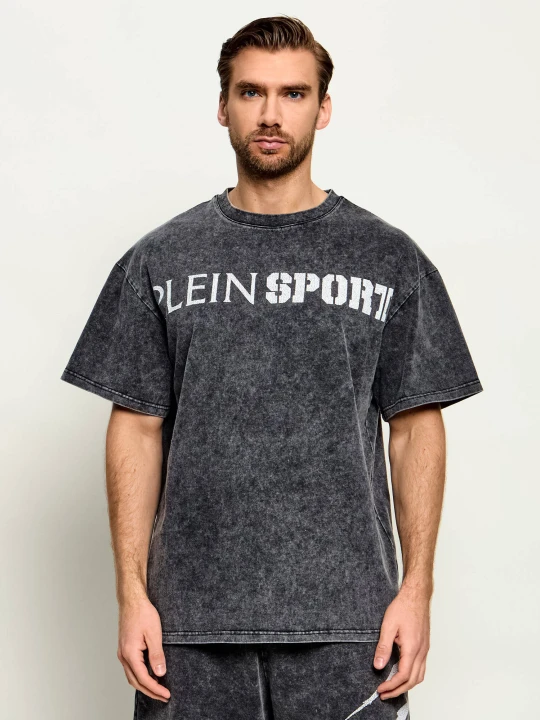 Zdjęcie produktu Plein Sport T-shirt Crackle Scratch | Relaxed fit czarny