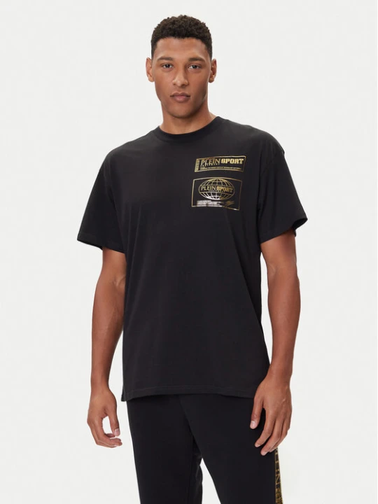 Zdjęcie produktu Plein Sport T-Shirt FAEC MTK8354 STE001N Czarny Loose Fit