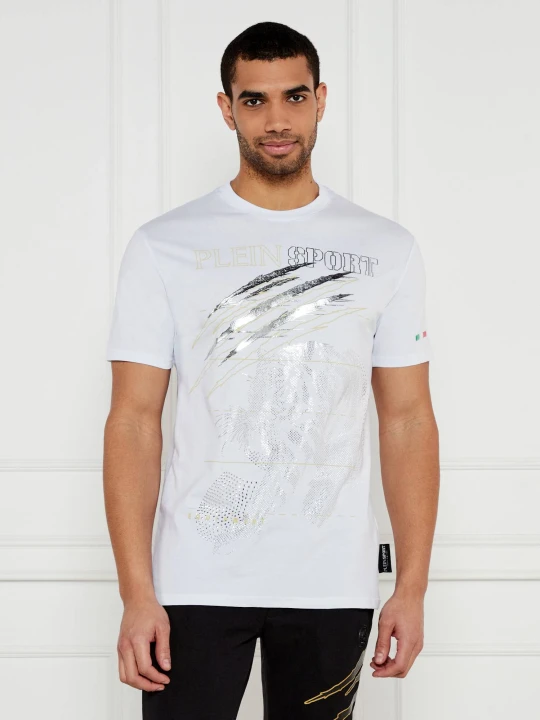 Zdjęcie produktu Plein Sport T-shirt Lamina | Loose fit biały