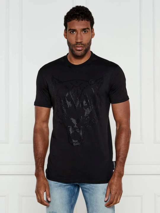 Zdjęcie produktu Plein Sport T-shirt Lamina Tiger | Loose fit czarny