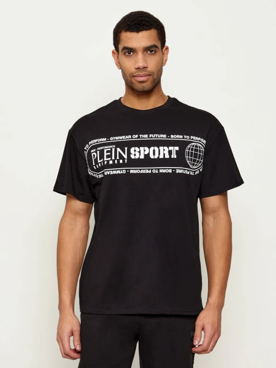 Zdjęcie produktu Plein Sport T-shirt Logo Lettering | Loose fit czarny