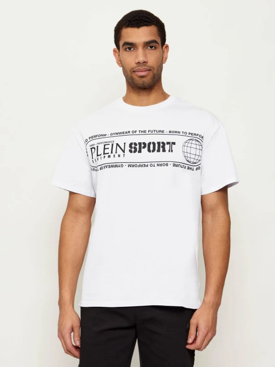 Zdjęcie produktu Plein Sport T-shirt Logo Lettering | Loose fit biały