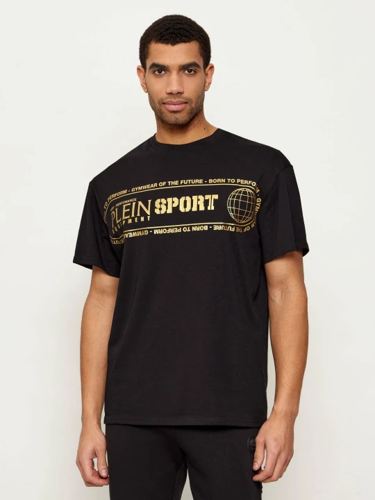 Zdjęcie produktu Plein Sport T-shirt Logo Lettering | Loose fit czarny