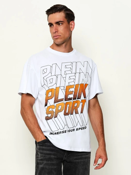 Zdjęcie produktu Plein Sport T-shirt Ps Fluo | Regular Fit biały