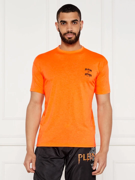 Zdjęcie produktu Plein Sport T-shirt | Regular Fit pomarańczowy