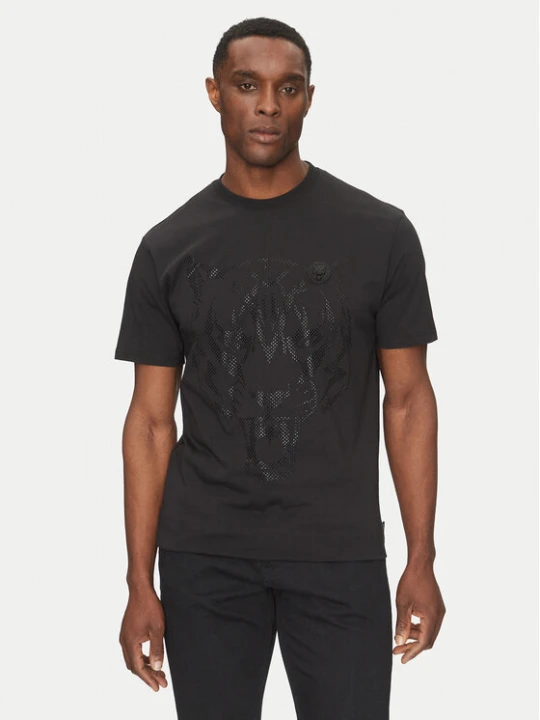 Zdjęcie produktu Plein Sport T-Shirt SAEC MTK8009 STE001N Czarny Regular Fit