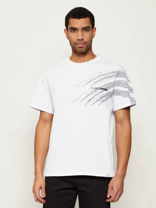 Zdjęcie produktu Plein Sport T-shirt Scratch | Regular Fit biały