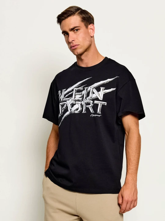 Zdjęcie produktu Plein Sport T-shirt Stone Logo | Regular Fit czarny