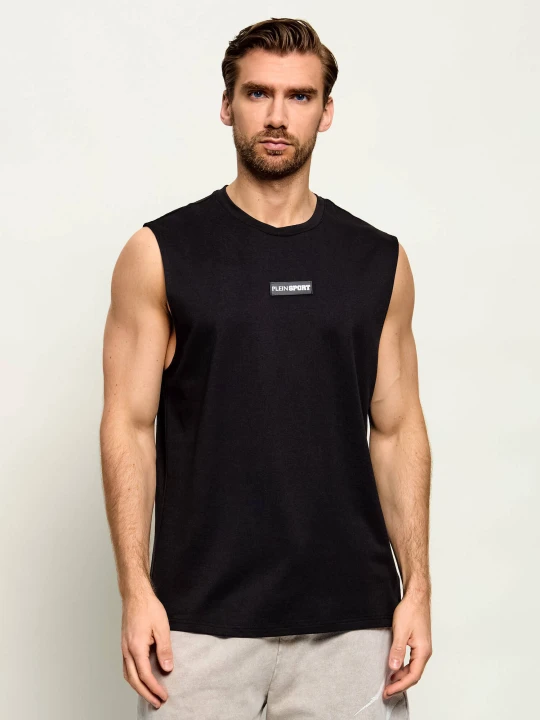 Zdjęcie produktu Plein Sport Tank top Slub Cotton | Regular Fit czarny