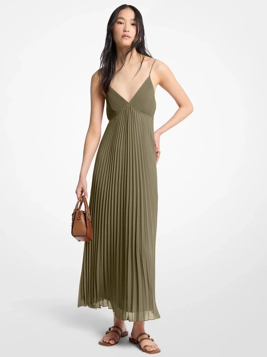 Zdjęcie produktu Plisowana sukienka maxi z żorżety Michael Kors