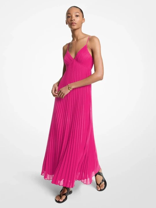 Zdjęcie produktu Plisowana sukienka maxi z żorżety Michael Kors