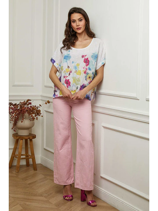 Zdjęcie produktu Plume Lniana bluzka "Cantik" w kolorze białym rozmiar: XL