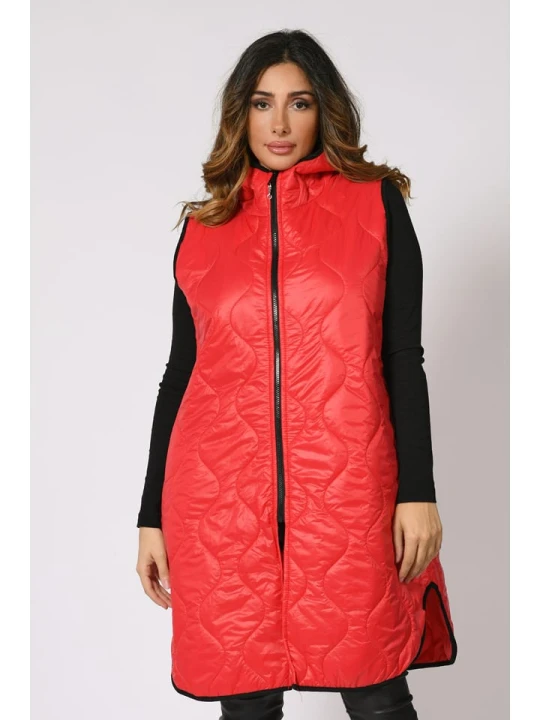 Zdjęcie produktu Plus Size Company Kamizelka "Horna" w kolorze czerwonym rozmiar: 50/52