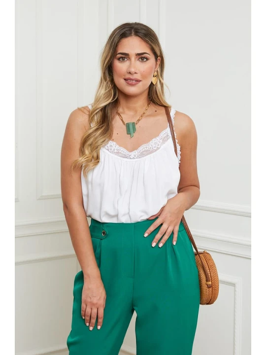 Zdjęcie produktu Plus Size Company Top w kolorze białym rozmiar: 44