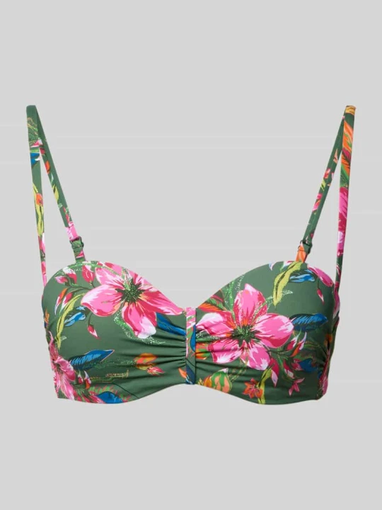 Zdjęcie produktu PLUS SIZE góra od bikini z profilowanymi miseczkami model 'Malia' Lascana Oliwkowy
