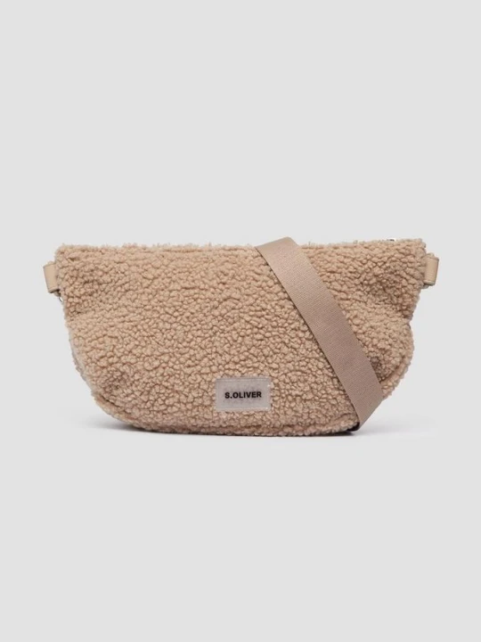 Zdjęcie produktu Pluszowa torba crossbody Teddy s.Oliver beżowy