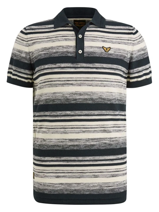 Zdjęcie produktu PME Legend Koszulka polo w kolorze granatowo-kremowym rozmiar: 3XL