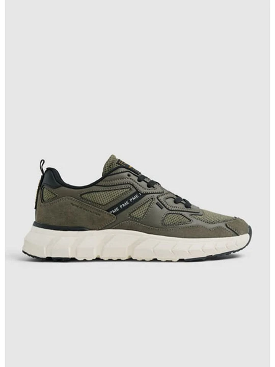 Zdjęcie produktu PME Legend Skórzane sneakersy w kolorze khaki rozmiar: 46