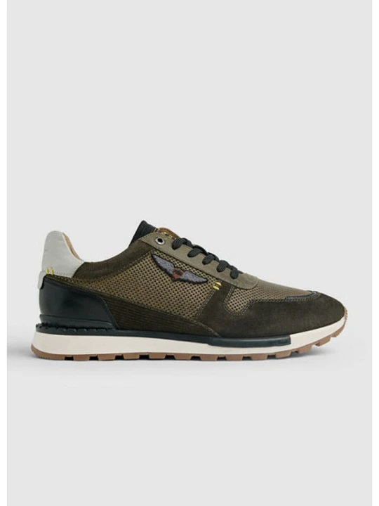 Zdjęcie produktu PME Legend Skórzane sneakersy w kolorze oliwkowym rozmiar: 45