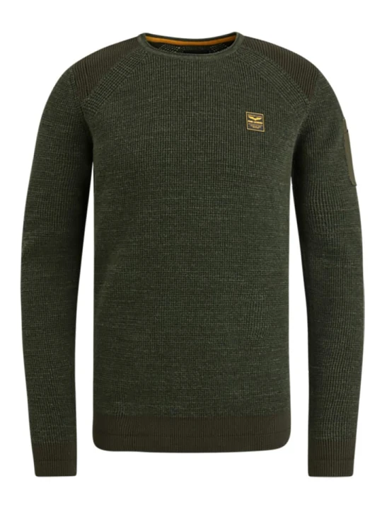 Zdjęcie produktu PME Legend Sweter w kolorze ciemnozielonym rozmiar: 3XL