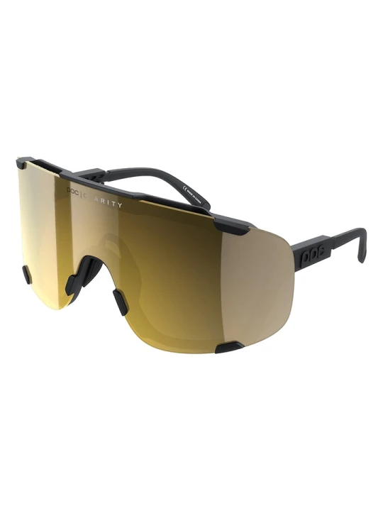 Zdjęcie produktu POC Okulary rowerowe "Devour +" w kolorze złoto-czarnym rozmiar: onesize