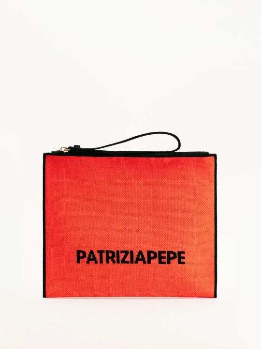 Zdjęcie produktu Pochette In The City Patrizia Pepe pomarańczowy