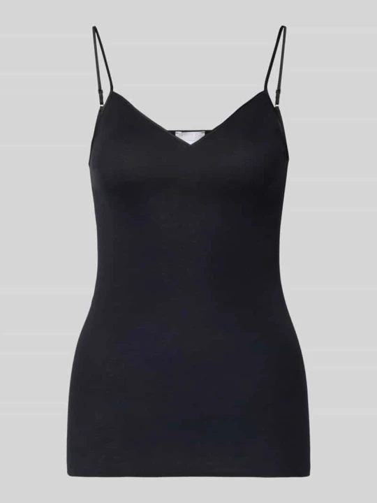 Zdjęcie produktu Podkoszulek o kroju slim fit z cienkimi ramiączkami Hanro Czarny