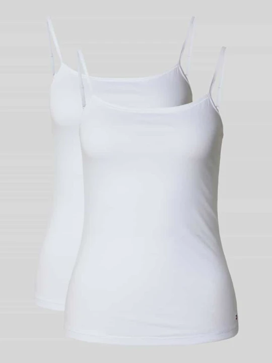 Zdjęcie produktu Koszulka bez rękawów o kroju regular fit z mieszanki bawełny w zestawie 2 szt. Tommy Hilfiger Czarny