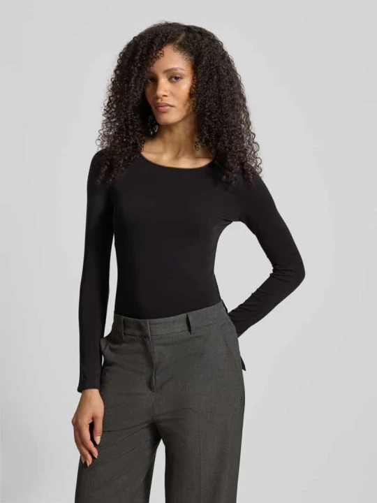 Zdjęcie produktu Podkoszulka z długimi rękawami o kroju slim fit z dodatkiem wełny model ‘B.PURE’ Boss Czarny