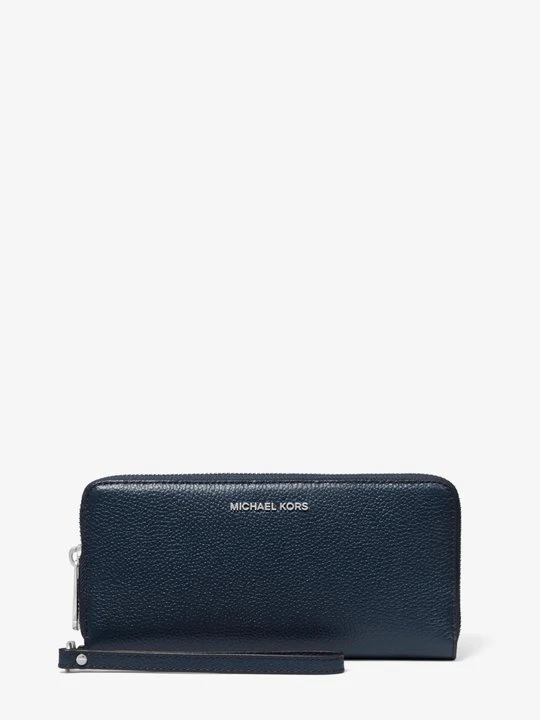 Zdjęcie produktu Podróżna torebka na nadgarstek Jet Set z groszkowanej skóry Michael Kors GRANATOWY (Niebieski)