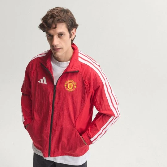 Zdjęcie produktu Podstawowa bluza reprezentacyjna Manchester United Adidas Mufc Red
