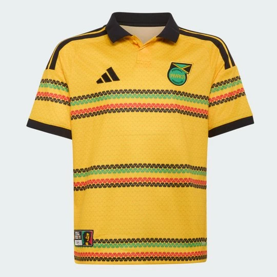 Zdjęcie produktu Podstawowa koszulka dziecięca Jamajka 26 x Bob Marley Adidas Bold Gold