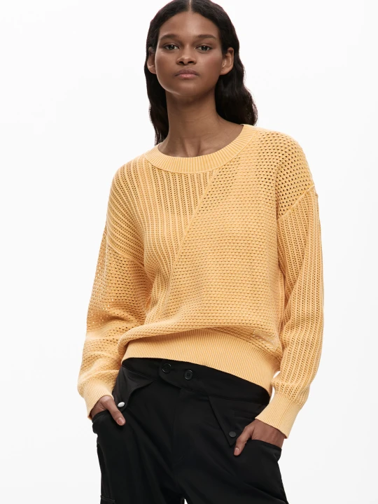 Zdjęcie produktu Podstawowy dzianinowy sweter Desigual żółty