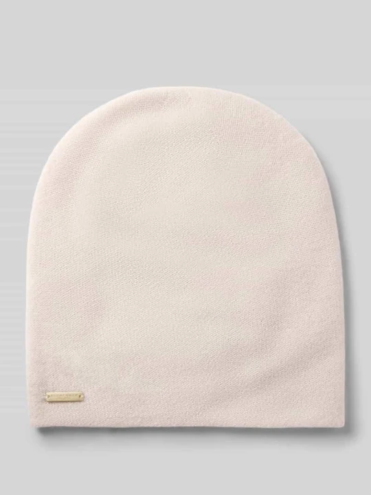 Zdjęcie produktu Podwójnie dziana czapka beanie z czystego kaszmiru Seeberger Kamienny