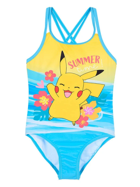 Zdjęcie produktu Pokémon Strój kąpielowy "Pokemon" w kolorze błękitnym rozmiar: 116