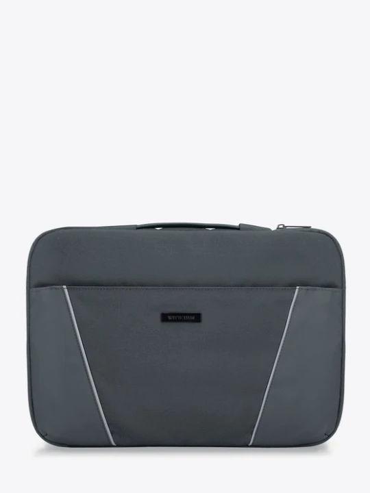 Zdjęcie produktu Pokrowiec na laptopa 15'' z ukośnymi przeszyciami szary Wittchen