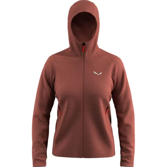 Zdjęcie produktu Polar damski Puez Rocca Hooded Salewa Czerwony