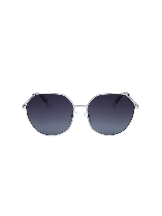 Zdjęcie produktu Polaroid Damskie okulary przeciwsłoneczne w kolorze srebrno-granatowym rozmiar: 59