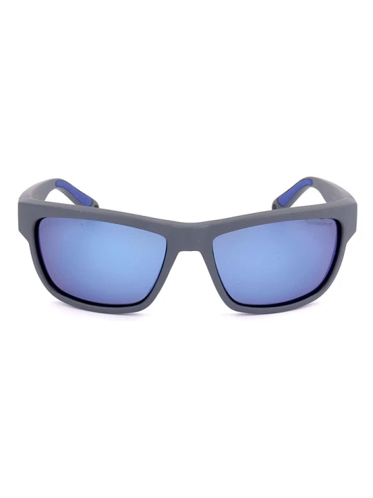Zdjęcie produktu Polaroid Męskie okulary przeciwsłoneczne w kolorze szaro-niebieskim rozmiar: 59