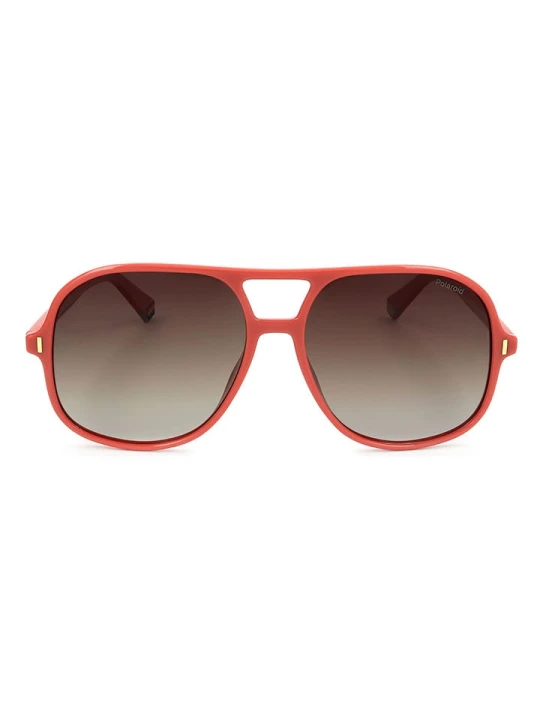 Zdjęcie produktu Polaroid Okulary przeciwsłoneczne unisex w kolorze czerwonym rozmiar: 57