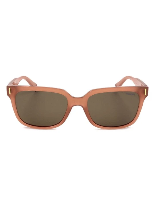 Zdjęcie produktu Polaroid Okulary przeciwsłoneczne unisex w kolorze jasnobrązowo-oliwkowym rozmiar: 54