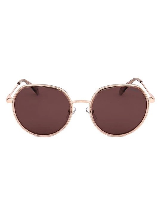 Zdjęcie produktu Polaroid Okulary przeciwsłoneczne unisex w kolorze złoto-brązowym rozmiar: 55