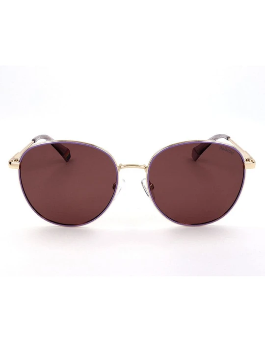 Zdjęcie produktu Polaroid Okulary przeciwsłoneczne unisex w kolorze złoto-brązowym rozmiar: 56
