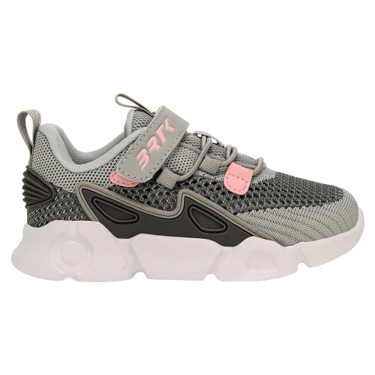Zdjęcie produktu Popielate sneakersy z materiału dla dziewczynki Bartek 87007-14