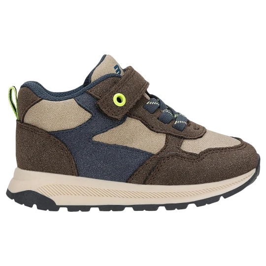 Zdjęcie produktu Brązowe sneakersy dziecięce z granatowymi wstawkami Bartek 87062-12