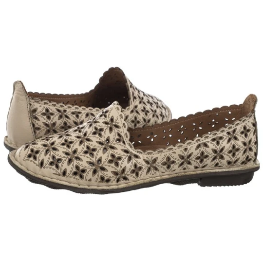 Zdjęcie produktu Półbuty Beżowe 301 115-1 Beige (VE718-a) Venezia