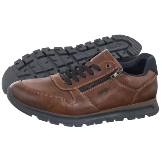 Zdjęcie produktu Półbuty Brązowe B0513-24 Brown (RI404-a) Rieker