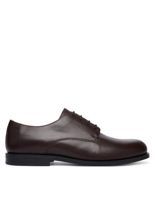 Zdjęcie produktu Półbuty Calvin Klein Ess Rubber Derby Lth HM0HM02056 Brązowy ciemny