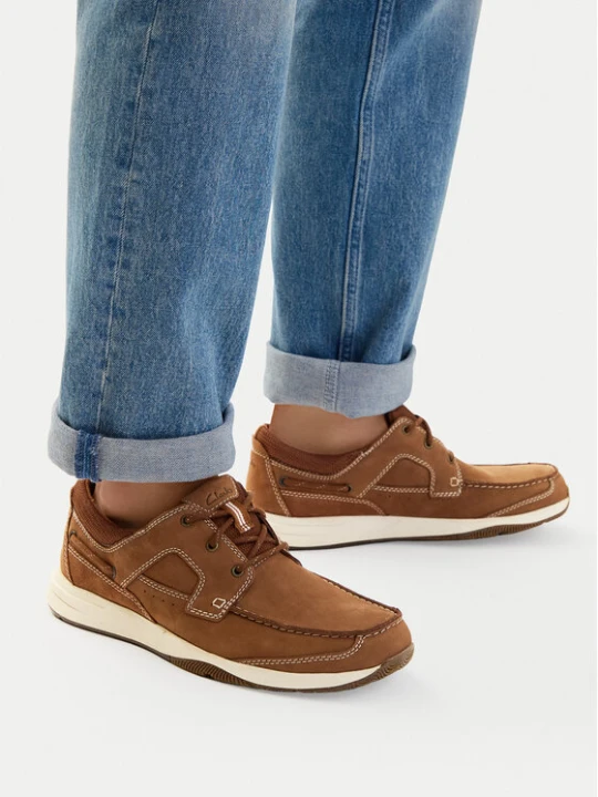Zdjęcie produktu Półbuty Clarks Sailview Lace 26176971 Brązowy