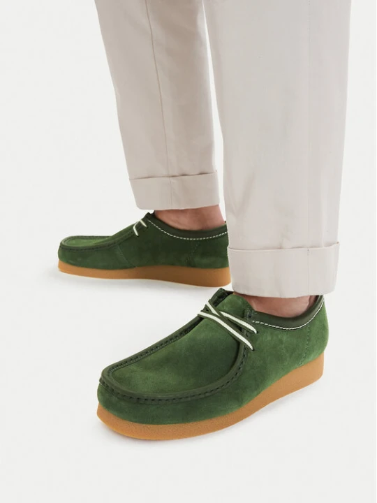 Zdjęcie produktu Półbuty Clarks Wallabee EVO 26186170 Zielony